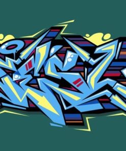 Fototapeta Modré písmo