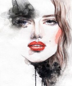 Fototapeta Žena v akvarelu