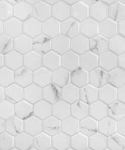 Fototapeta Hexagonal White