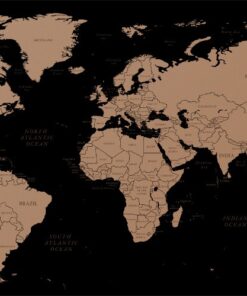 Fototapeta Černá mapa