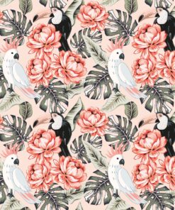 Fototapeta Ptáci v růžích