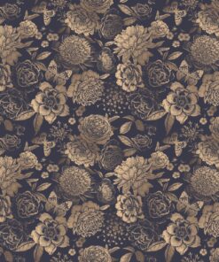 Nálepka na zeď Zlaté květy 5