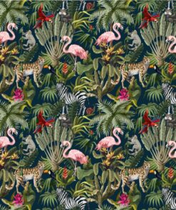 Fototapeta Plameňáci a opice