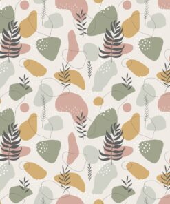 Samolepka na stěnu Leaf Geometry