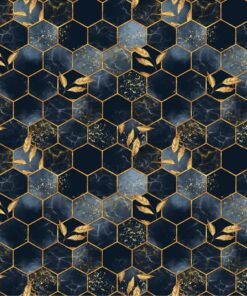 Fototapeta Zlaté šestiúhelníky