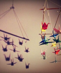 Samolepka na stěnu Origami ptáci