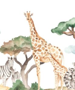 Fototapeta Žirafy a zebry