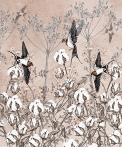 Fototapeta Swallows in Cotton