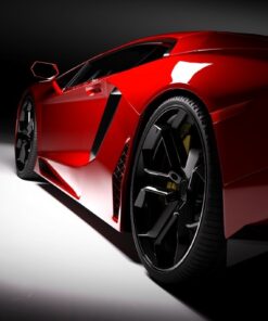 Fototapeta Fast Red Car