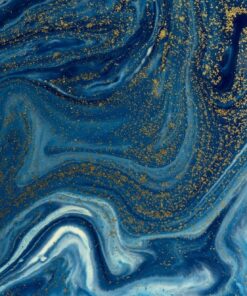 Fototapeta Blue Watercolor Wave