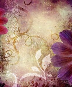 Nálepka na zeď dekorativní květiny