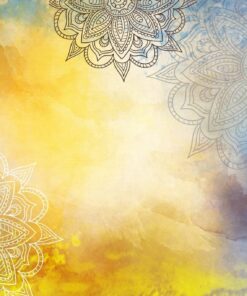 Fototapeta Mandala na žlutém podkladu