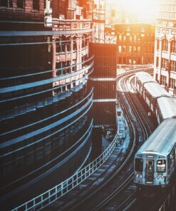 Fototapeta Chicago vlak