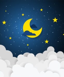 Fototapeta Měsíc a mraky