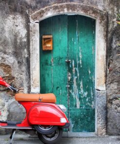 Fototapeta Červená koloběžka