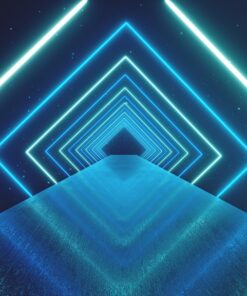 Samolepka na zeď Zářící tunel