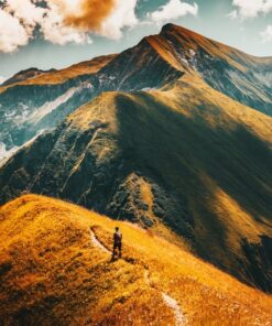 Fototapeta Turista na stezce