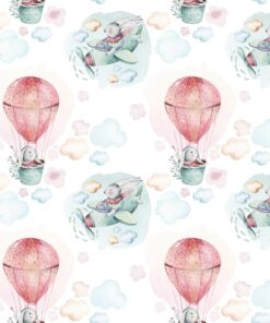 Fototapeta Roztomilý králík v balónu