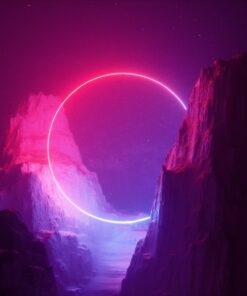 Fototapeta Pink-Blue Neon