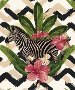 Fototapeta Zebra v tropech