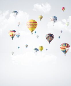 Fototapeta Dívka sleduje balónky