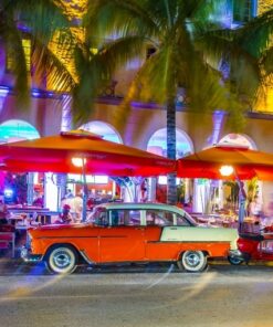 Fototapeta Auto v nočním Miami