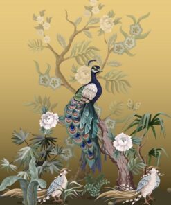 Fototapeta Peacock Abstrakce a pivoňky