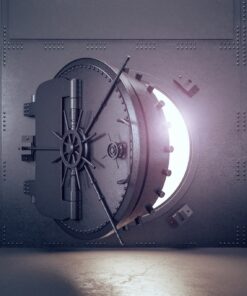 Fototapeta pootevřený trezor