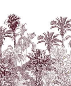 Fototapeta Tropický les ve stylu vintage