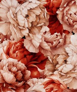 Samolepka na zeď Pivoňka květiny 3