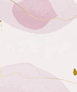 Samolepka na stěnu Růžové rostliny 2