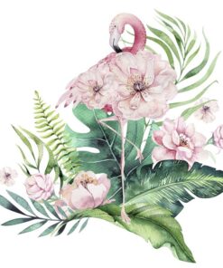Fototapeta Floral Flamingo