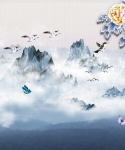 Fototapeta Ilustrace horské krajiny