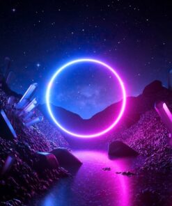 Fototapeta Neon Circle