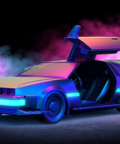 Fototapeta Neon Retro Car