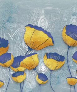 Fototapeta Žluto-modré máky