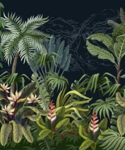 Fototapeta Stromy a květiny v džungli