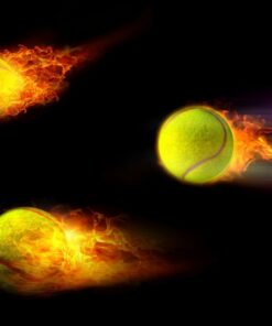 Fototapeta Flaming Tennis Balls