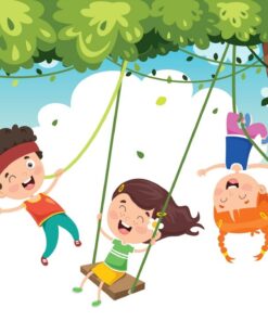 Fototapeta Děti na houpačce