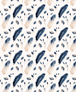 Fototapeta Námořnická modrá peříčka