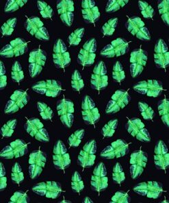 Nálepka na zeď zelené listy 10