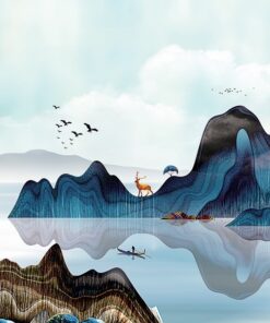 Fototapeta Krajina s kopci