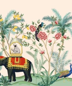 Fototapeta Indické palmy a slon