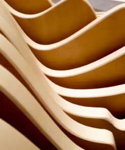 Fototapeta Dřevěné zakřivené tvary