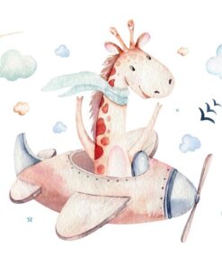 Fototapeta Žirafa v letadle