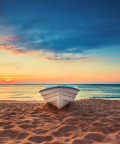 Fototapeta Přímořská krajina a loď