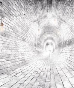 Fototapeta Round White Tunnel