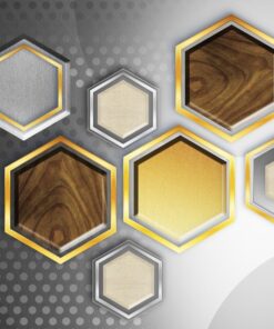 Fototapeta Zlaté odstíny kostek