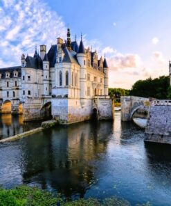 Fototapeta Hrad a západ slunce