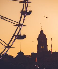 Fototapeta Ruské kolo při západu slunce